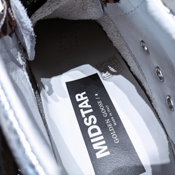 NIB💌💕Golden Goose Mid Star Glitter Leo sneakers - Picture 6 of 8